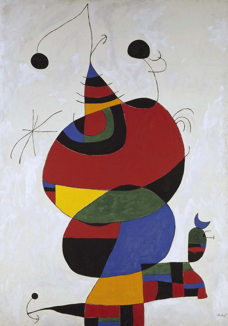 Mujer, pájaro y estrella (Homenaje a Picasso), Joan Miró